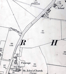The site of Mogerhanger School in 1901